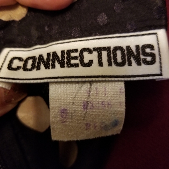 Vintage 80s Polka Dot Peplum Dress - Picture 4 of 4